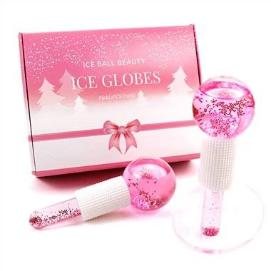 Rozā mirdzuma ledus dzesēšanas globusi