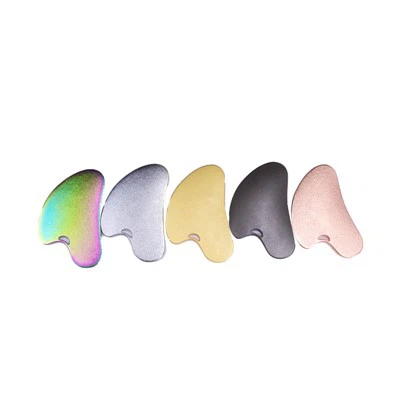 5 krāsa 304 nerūsējošā tērauda metāla gua sha