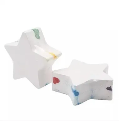 Zvaigžņu formas varavīksnes vannas bumbas